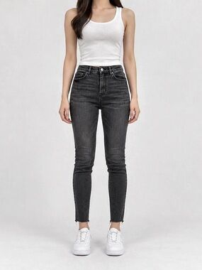 Zara The High Waist Skinny High Waist Skinny Jeans Black Waist 26